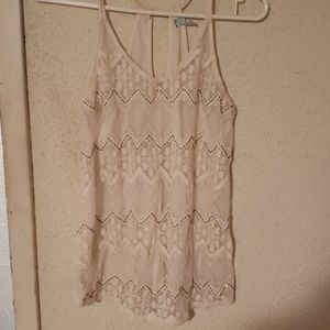 Fancy White Tank Top